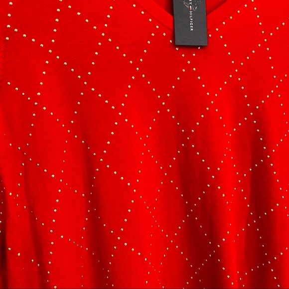 Tommy Hilfiger Red Cotton Sweater - Picture 5 of 5